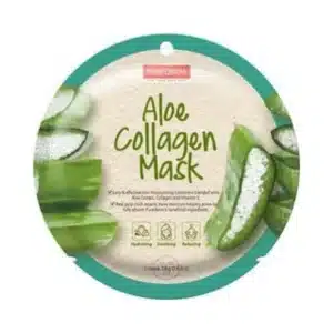 PUREDERM Aloe Collagen Mask, Колагенова маска за лице с алое вера, 19039