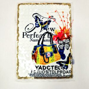 Апликация за пришиване PERFECT с пеперуда, с пайети 12см х 16см