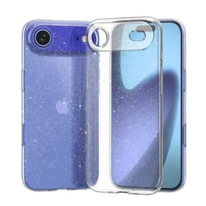 Силиконов кейс Shine 2 mm брокатен, За iPhone 17 Air (6.9), Прозрачен, 21990