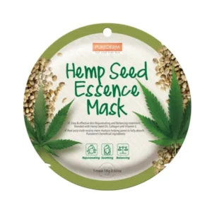 PUREDERM Hemp Seed Essence Mask, Маска за лице с конопено семе, 22052