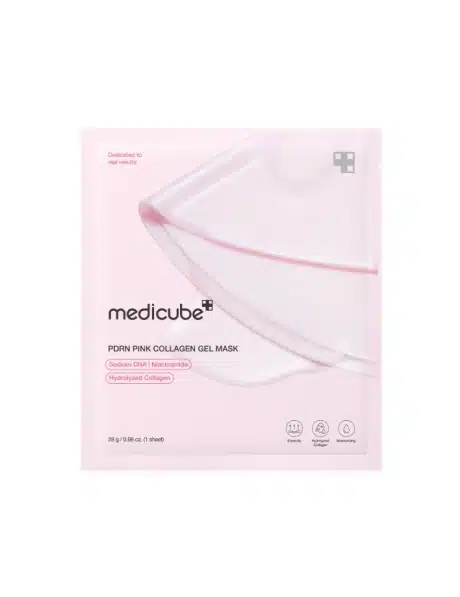 Medicube Pink Collagen Gel Mask, Гел маска за лице с PDRN от сьомга, 13 вида пептиди, колаген, пантенол и витамин Ц, 23970 1 Medicube Pink Collagen Gel Mask, Гел маска за лице с PDRN от сьомга, 13 вида пептиди, колаген, пантенол и витамин Ц, 23970