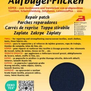 Поправяща лепенка Twill за гладене, Kleiber, 33005, тъмносиня