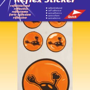 Самозалепващи се рефлекси фолиеви стикери – orange alian, Kleiber, 61116, оранжев