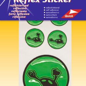 Самозалепващи се рефлекси фолиеви стикери – green alian, Kleiber, 61118, зелен