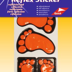 Самозалепващи се рефлекси фолиеви стикери – orange feet, Kleiber, 61141, оранжев