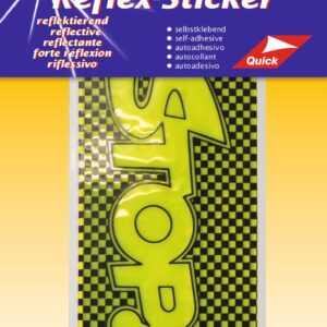 Самозалепващи се рефлекси фолиеви стикери – yellow stop, Kleiber, 61162, жълт