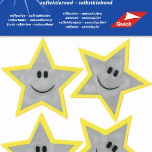Самозалепващи се рефлекси фолиеви стикери – Stars, Kleiber, 61184, 4 х 5 см, сребрист