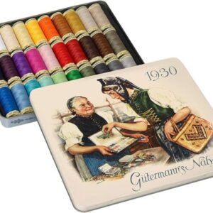 Комплект конци в метална кутия Nostalgic, 30 бр., 640953, Gutermann