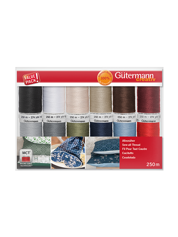 Комплект конци Gütermann Sew-all 250 м, 12 макари, 734001-1 2 Комплект конци Gütermann Sew-all 250 м, 12 макари, 734001-1 - Image 2