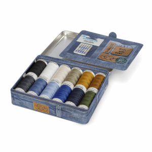 Кутия с 12 бр. конци, игли за дънки и кожени етикети, 799782, Gutermann