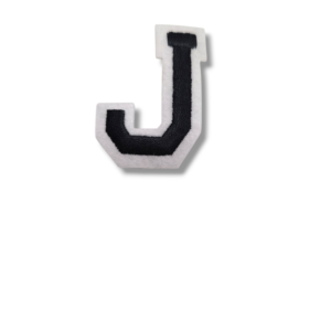 Апликация буква „J“, 5 х 4 см, с лепило