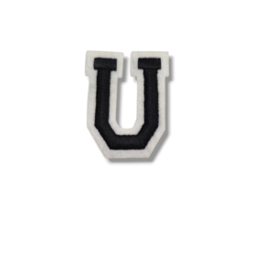 Апликация буква „U“, 5 х 4 см, с лепило