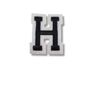 Апликация буква „H“, 5 х 4 см, с лепило