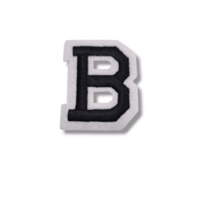 Апликация буква „B“, 5 х 4 см, с лепило