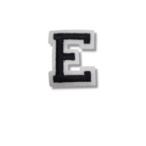 Апликация буква „E“, 5 х 4 см, с лепило