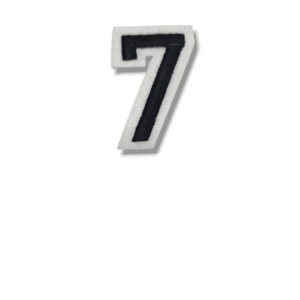 Апликация цифра 7, 4.5 х 3 см, с лепило