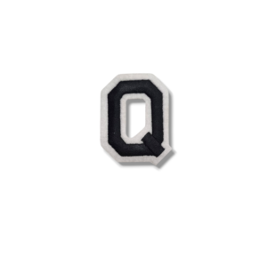 Апликация буква „Q“, 5 х 4 см, с лепило