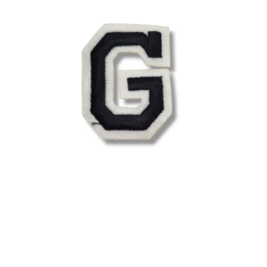 Апликация буква „G“, 5 х 4 см, с лепило