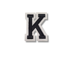 Апликация буква „K“, 5 х 4 см, с лепило