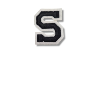 Апликация буква „S“, 5 х 4 см, с лепило