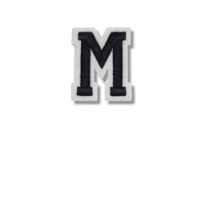 Апликация буква „M“, 5 х 4 см, с лепило