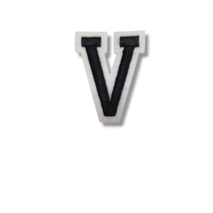 Апликация буква „V“, 5 х 4 см, с лепило