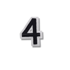 Апликация цифра 4, 4.5 х 3 см, с лепило