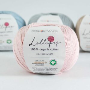 Lollipop прежда 100% Органичен памук, 100 гр., (1004)