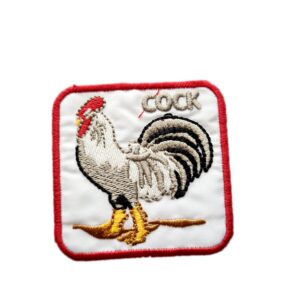 Апликация петел Cock, 6 х 5.7 см, с лепило