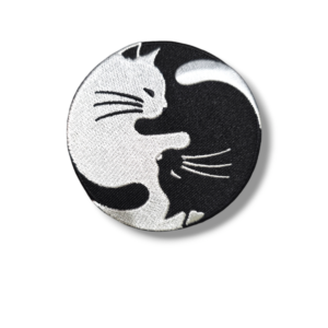 Апликация котки черно/бяло „BLACK AND WHITE CATS“ 8×8 см, с лепило