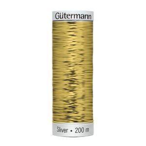 Конец за бродерия Gütermann Sliver, 200 м – плоска метална нишка