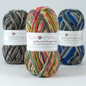 Sock Wool Prime вълнена прежда за чорапи, 50 гр., (1-1)
