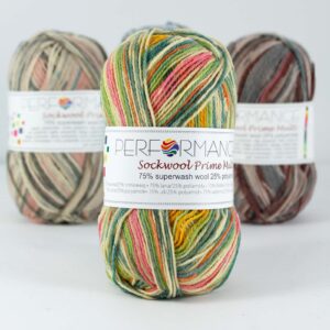 Sock Wool Prime вълнена прежда за чорапи, 50 гр., (2-1)