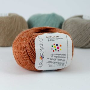 Woolinen вълнена прежда с лен, 50 гр., (203)